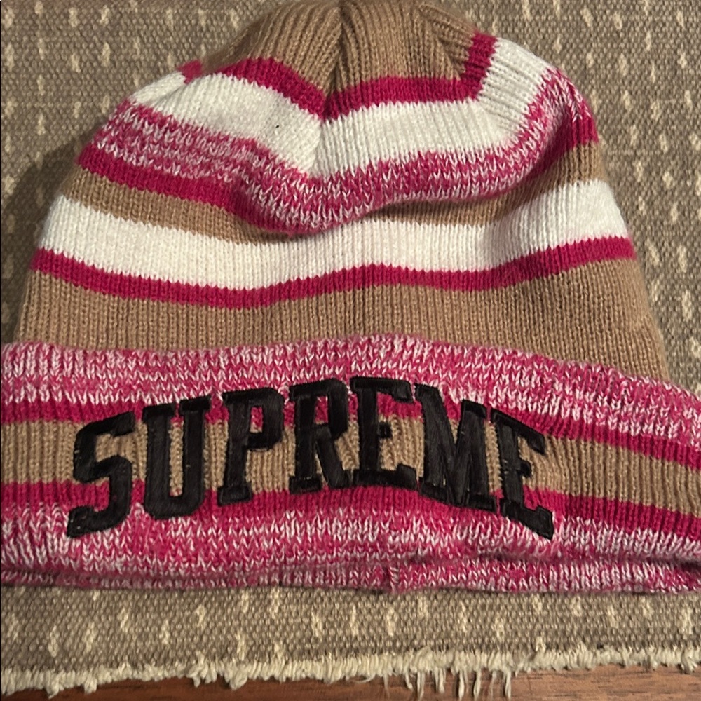 Supreme Multicolor Striped Beanie